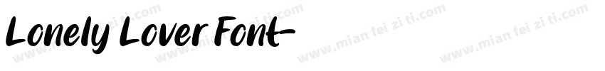 Lonely Lover Font字体转换